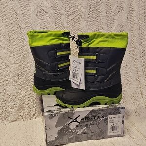 Arctix Kids' Lime and Black Snow Boots